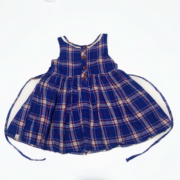 SweetHoney Blue Plaid Tunic‎ Dress Shorts Holiday Christmas Matching Sister Set - Picture 5 of 8